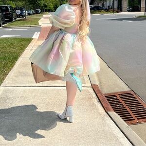 VIRAL Selkie Rainbow Puff Dress/ Size L